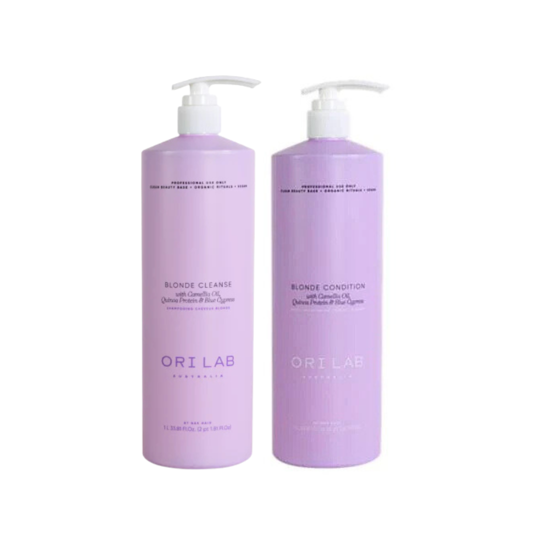 ORI Lab by NAK Hair Blonde Cleanse and Condition 1 Litre Duo