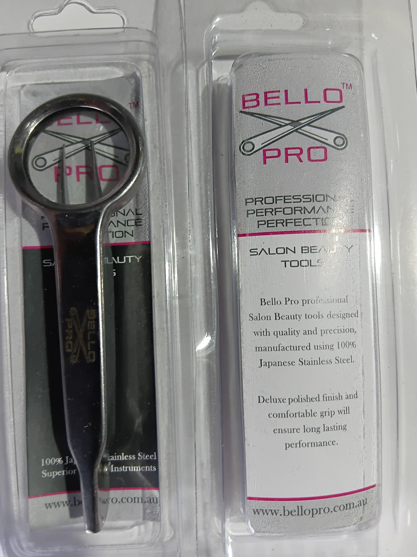 Bello Pro Tweezers with Magnifying Lens C212