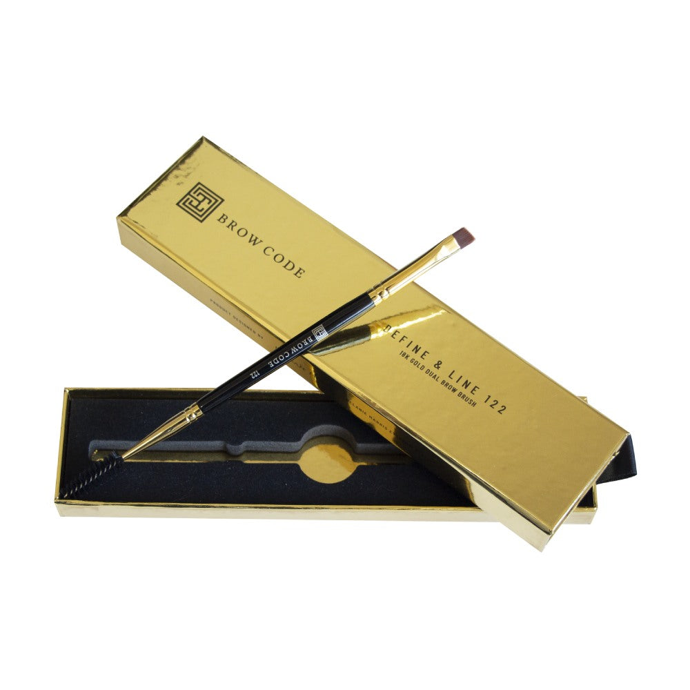 Brow Code Define & Line 18K Dual Brow Brush 122