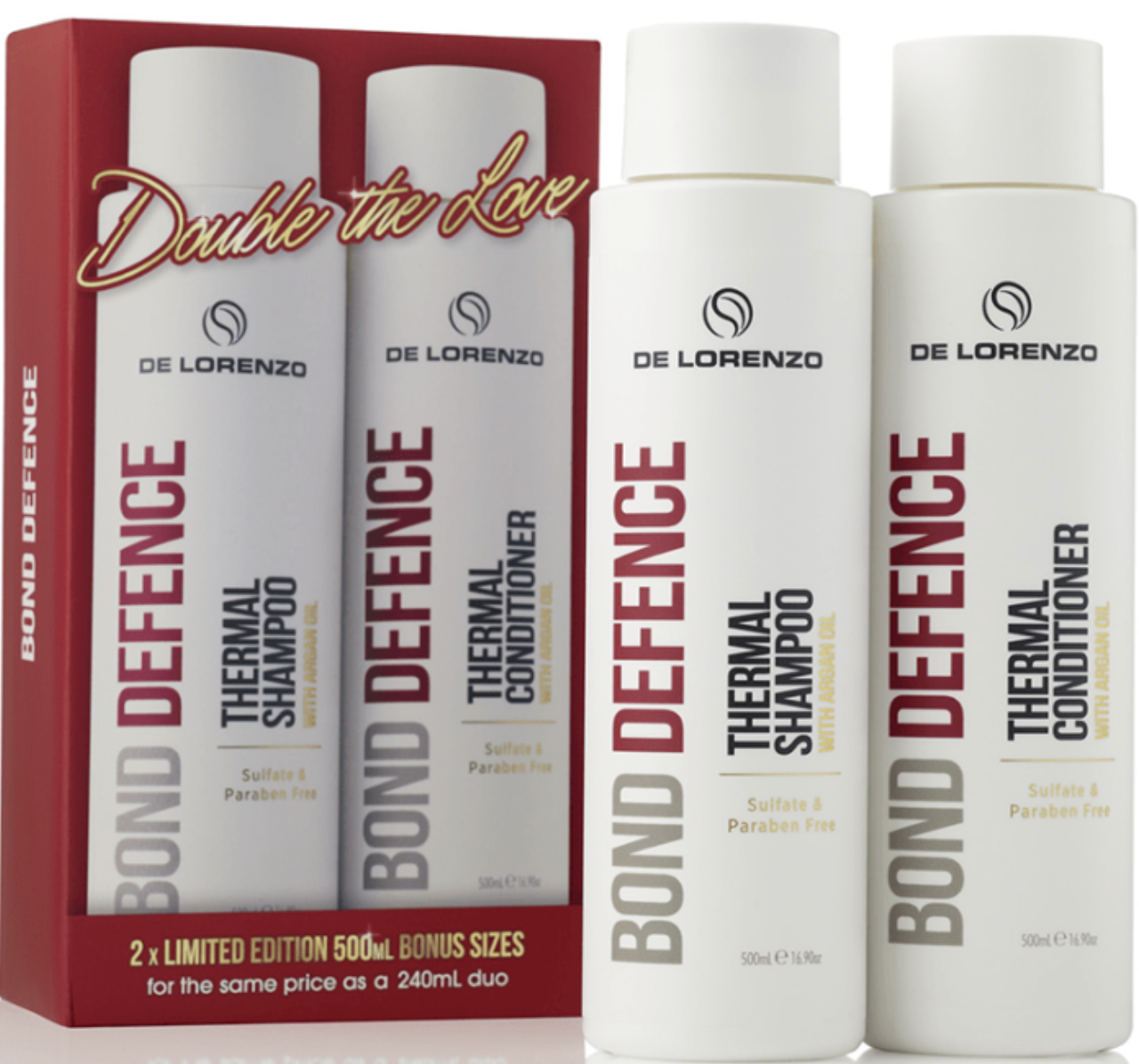 De Lorenzo Bond Defence 500ml Shampoo & Conditioner Duo