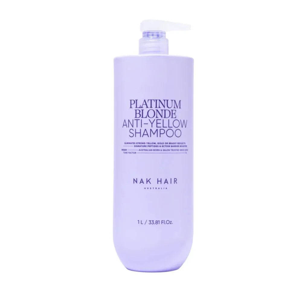NAK Signature Platinum Blonde Anti-Yellow Shampoo 1L