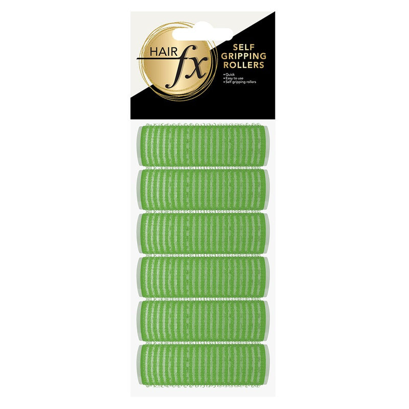 HAIR FX SELF GRIPPING 21MM VELCRO ROLLERS 12PK