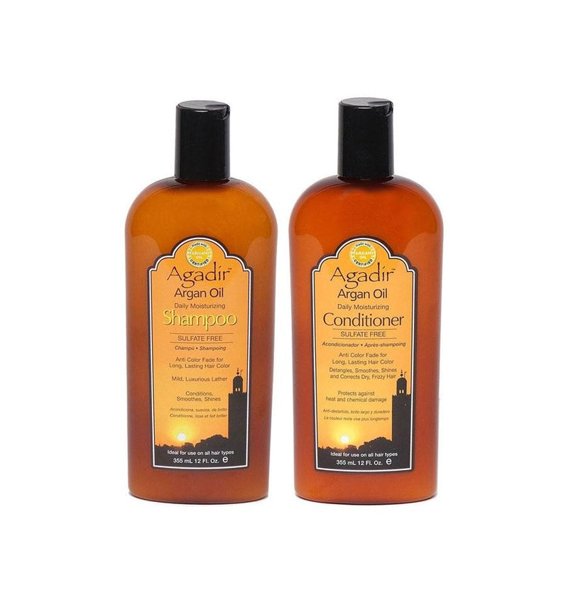 Agadir Argan Daily Moisturising Shampoo & Conditioner Duo Pack 355ml