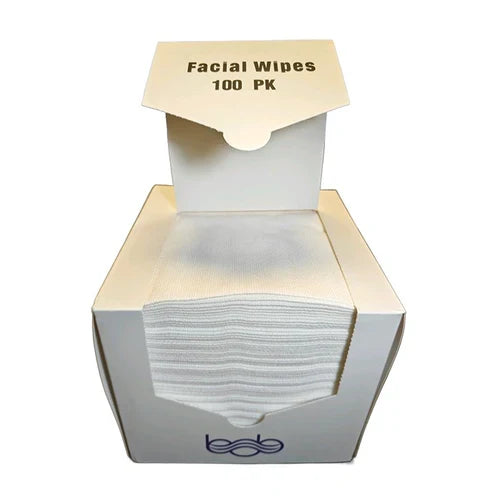 Bob Premium 4-Ply Facial Wipes 100pk 30x30cm