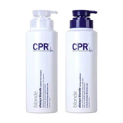 CPR Blonde Always Blonde Sulphate Free Shampoo and Blonde Toning Conditioner 900ml Duo Pack