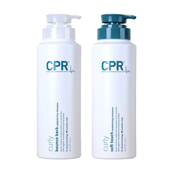 CPR Curly Bounce Back Sulphate Free Shampoo and Soft Touch Conditioning Treatment 900ml Duo Pack