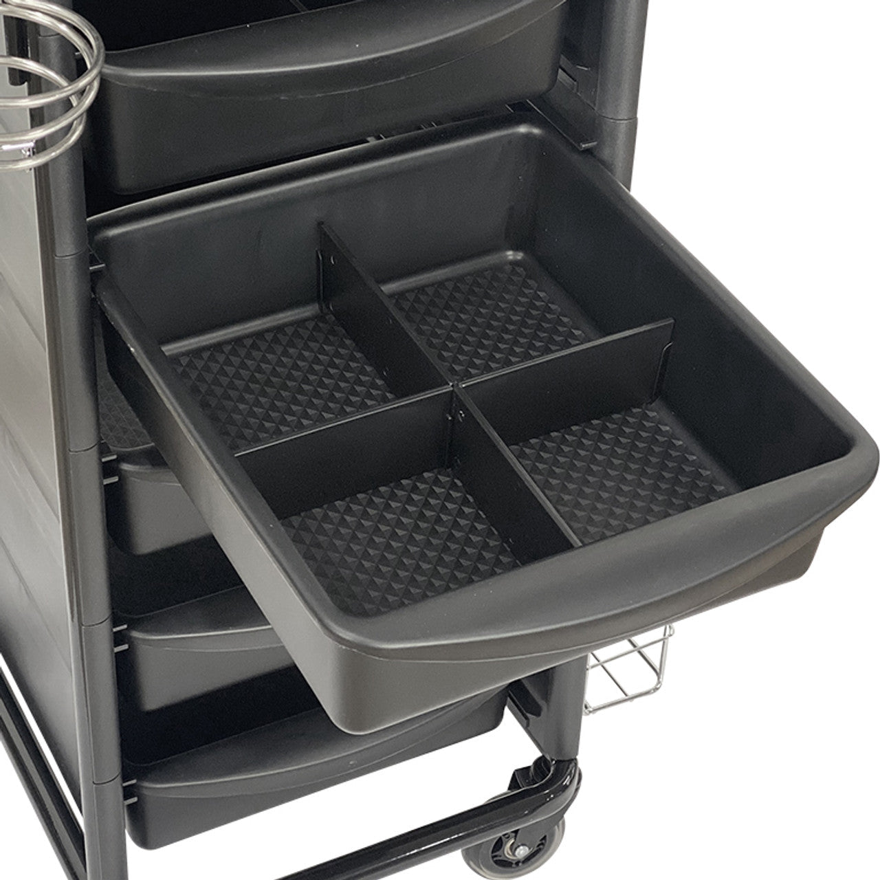 Jasper Black 6 Drawer Hairdressing Beauty Trolley