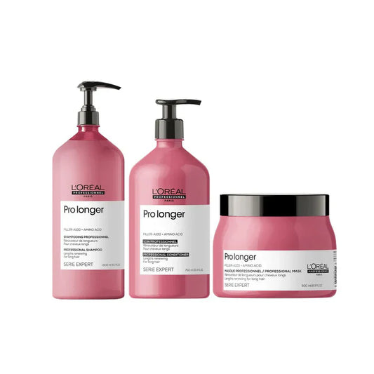 L'Oreal Professionnel Pro Longer Shampoo 1500ml, Conditioner 750ml & Mask 500g Salon Trio Bundle