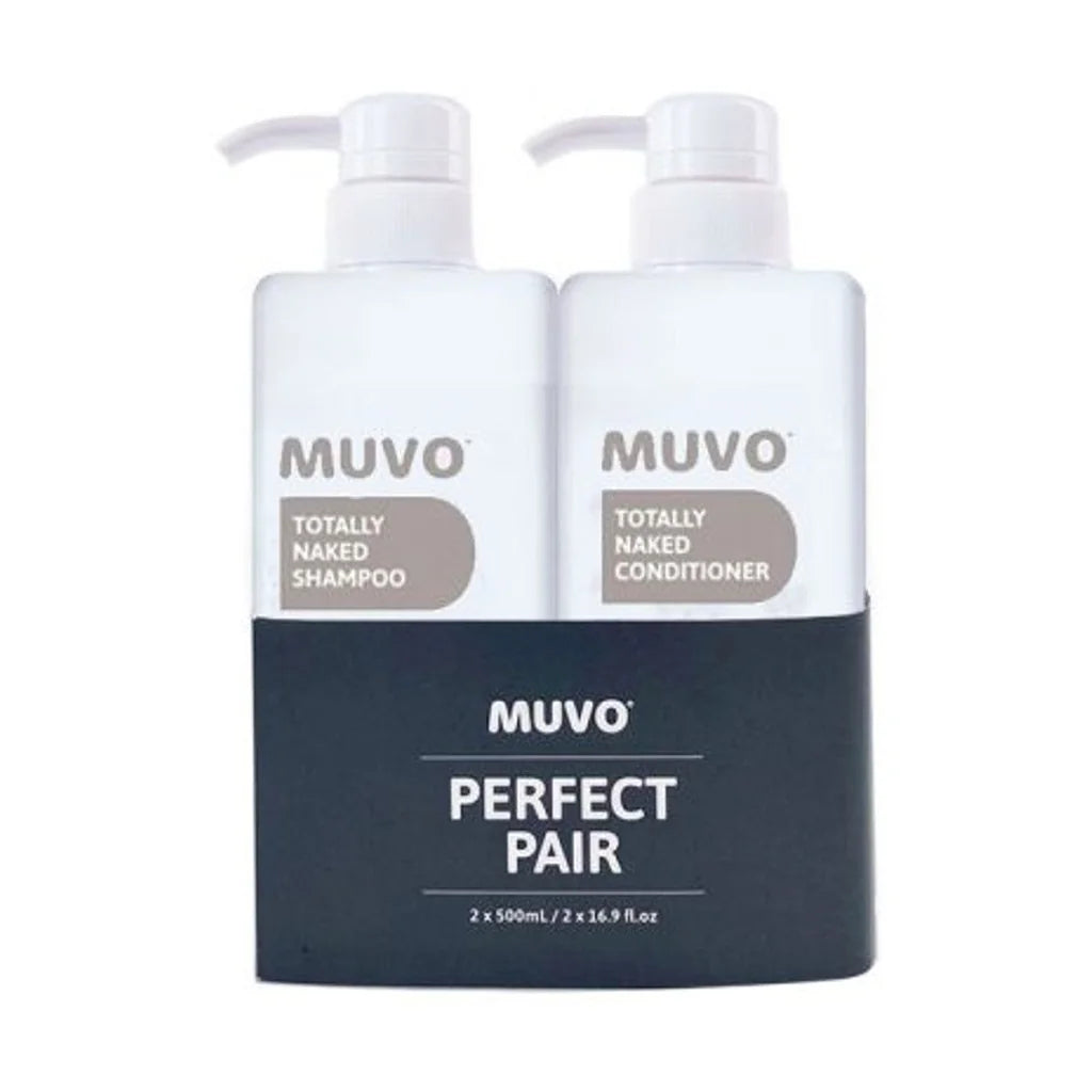 MUVO Totally Naked Shampoo & Conditioner Duo 500ml