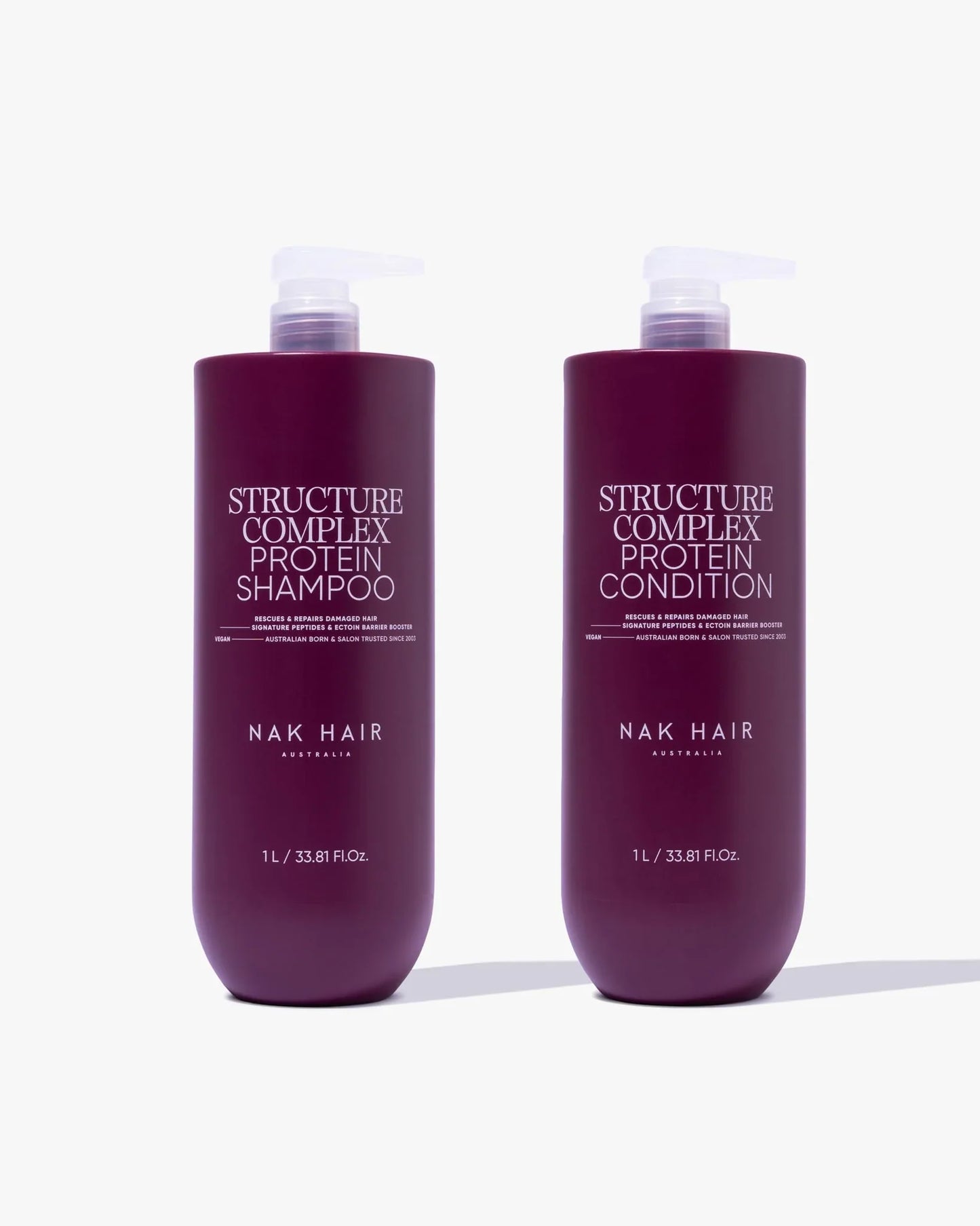 NAK Signature Structure Complex Shampoo and Conditioner 1L Duo