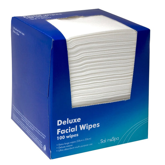 Salon & Spa Deluxe Facial Wipes 100pk DIS069