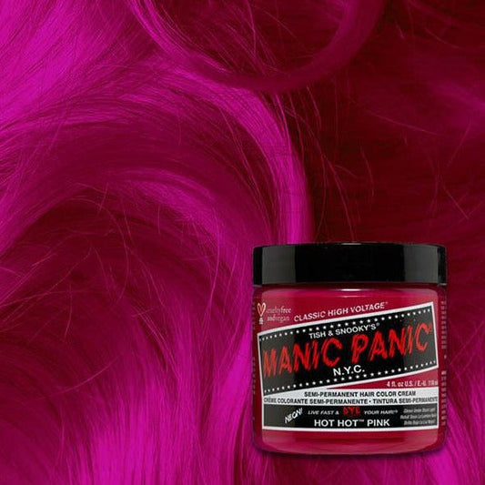 Manic Panic Hot Hot Pink 118ml High Voltage Classic Cream Formula Hair Color