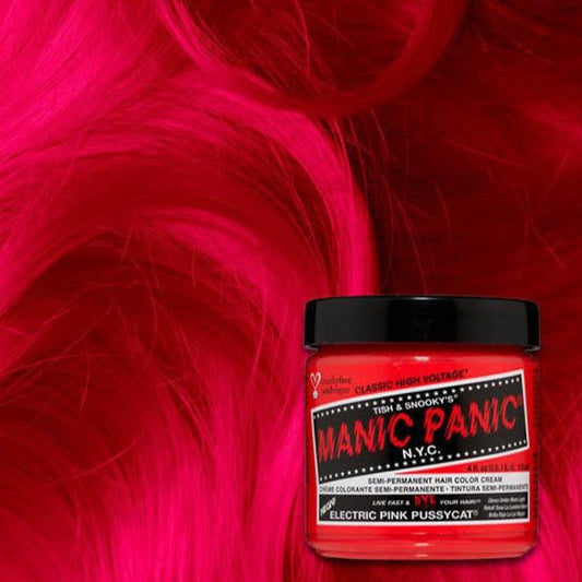 Manic Panic Electric Pink Pussycat 118ml High Voltage Classic Cream Formula Hair Color