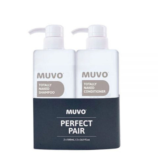 Muvo Totally Naked Shampoo and Conditioner 500ml Duo