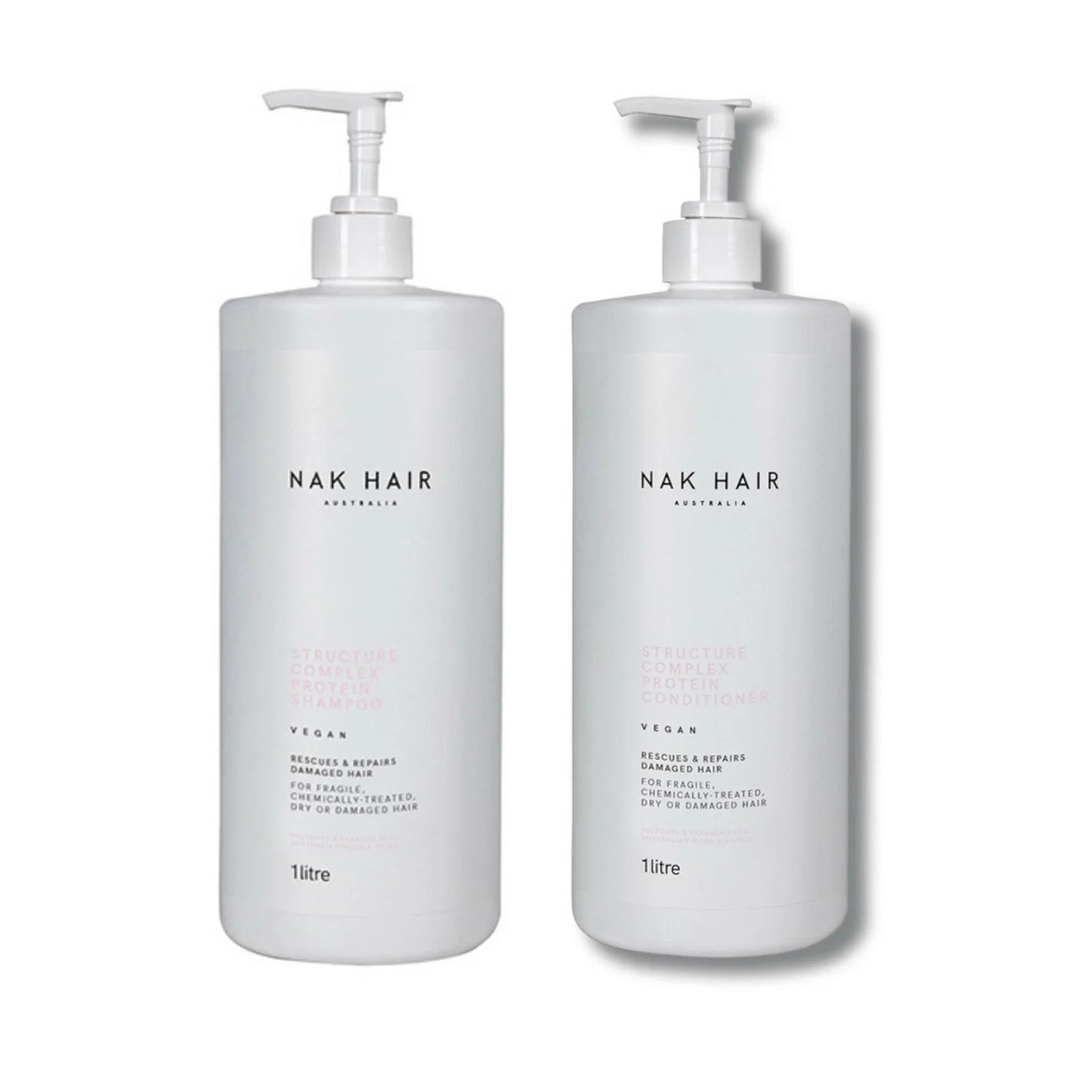 NAK Signature Structure Complex Shampoo and Conditioner 1L Duo