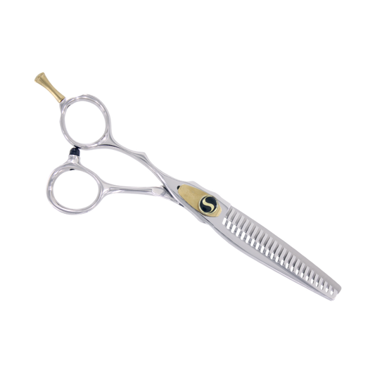 Sensei GSC 23 Tooth Seamless Blending Left Handed Professional Offset Thinning Scissor With Free Case